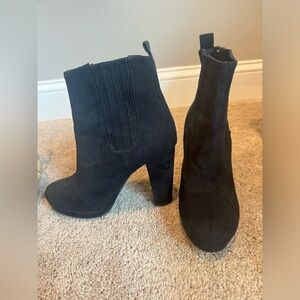 H&M faux suede booties - size 7
